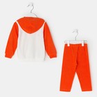 Костюм детский (куртка+брюки) "Крутяк", рост 62 см (20), цвет оранжевый - Фото 3