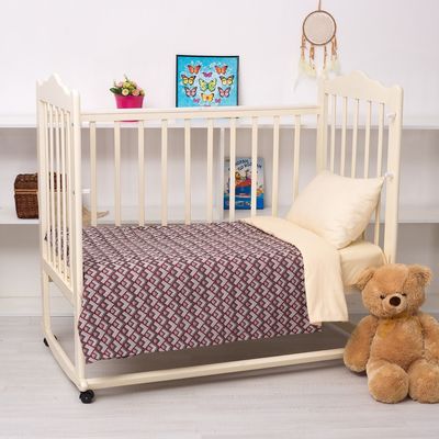 Покрывало гобеленовое "Этель" Розовые ромбы 110х140 ± 2 см