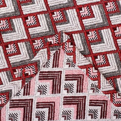 Покрывало гобеленовое "Этель" Розовые ромбы 110х140 ± 2 см