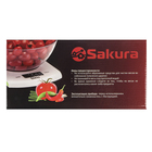 Весы кухонные Sakura SA-6068G, электронные, до 7 кг, бело-зеленые - Фото 7