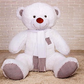 Мягкая игрушка «Медведь Тоффи», 150 см, цвет белый