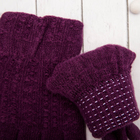 Перчатки молодёжные "Каприз", размер 20 (р-р произв. 10), цвет фиолетовый 65580 - Фото 3