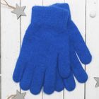 Перчатки молодёжные "Однотонные", размер 20 (р-р произв. 10), цвет синий 65486 - Фото 1