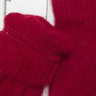 Перчатки молодёжные "Однотонные", размер 20 (р-р произв. 10), цвет красный 65486 - Фото 3