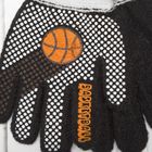 Перчатки с шерстью детские Collorista "Баскетбольный мяч", размер 16 (р-р произв. 8), цвет чёрный - Фото 2