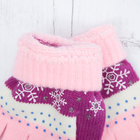 Перчатки с шерстью молодёжные Collorista "Зима", размер 21 (р-р произв. 10,5), цвет розовый - Фото 3