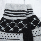 Перчатки с шерстью молодёжные Collorista "Зимушка", размер 21 (р-р произв. 10,5), цвет серый (вид 2) - Фото 2