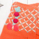 Перчатки молодёжные "Сеточка", размер 20 (р-р произв. 10), цвет оранжевый 65574 - Фото 2
