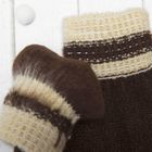 Перчатки шерстяные детские Collorista "Внедорожник", размер 16 (р-р произв. 8), цвет коричневый - Фото 3