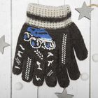Перчатки с шерстью детские Collorista "Внедорожник", размер 16 (р-р произв. 8), цвет серый - Фото 1