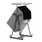 Урна для мусора «Квадратная», уличная, с крышей, 22 л, бак 0.5 мм, 63×33×33 см, серая - Фото 3