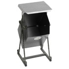 Урна для мусора «Квадратная», уличная, с крышей, 22 л, бак 0.5 мм, 63×33×33 см, серая - Фото 4