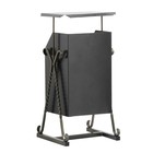 Урна для мусора «Квадратная», уличная, с крышей, 22 л, бак 0.5 мм, 63×33×33 см, серая - Фото 8