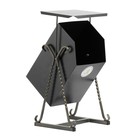 Урна для мусора «Квадратная», уличная, с крышей, 22 л, бак 0.5 мм, 63×33×33 см, серая - Фото 9