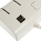 Разветвитель прикуривателя, 3 гнезда, 2 USB 1 А, 60 Вт, 12/24 В, подсветка, провод 70 см - Фото 2