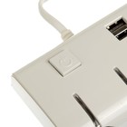 Разветвитель прикуривателя, 3 гнезда, 2 USB 1 А, 60 Вт, 12/24 В, подсветка, провод 70 см - Фото 3