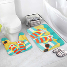Набор ковриков для ванны и туалета «Пляжный отдых», 2 шт: 39×39, 39×59 см - Фото 1