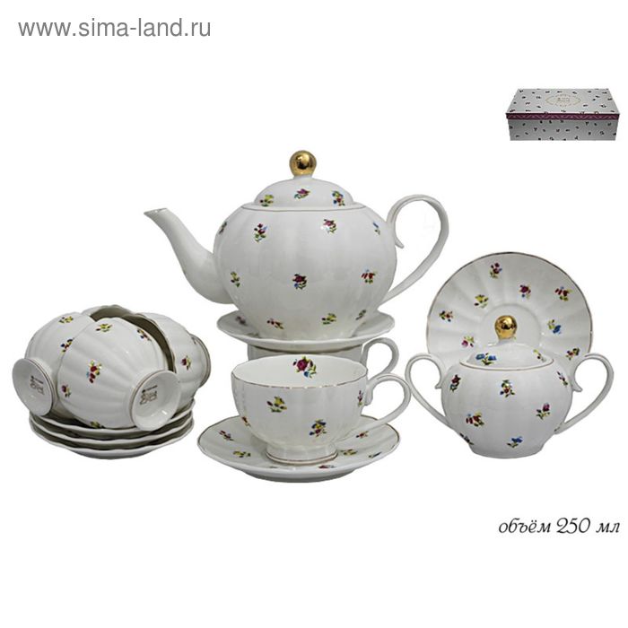 Чайный сервиз «Полевые цветы» Lenardi, 14 предметов - Фото 1