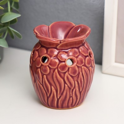 Аромалампа для эфирных масел «Цветочная поляна», керамика, 8×6.5×6.5 см, МИКС