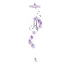Музыка ветра пластик "Цветочек с розочкой" 4 трубочки + 11 фигурок МИКС h=60 см - Фото 1