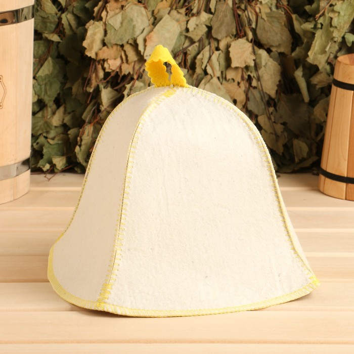 Шапка для бани и сауны «Холи», полиэфир 70%, шерсть 30%, МИКС, «Добропаровъ» - Фото 1