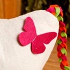 Шапка для бани и сауны, детская «Бабочки» с косичками, войлок, фетр, «Добропаровъ» - Фото 4