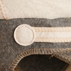 Шапка - фуражка для бани и сауны «Командир», полиэфир 70%, шерсть 30%, с вышивкой «Добропаровъ» - Фото 4