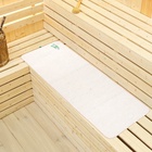 Коврик - лежак для бани и сауны «С лёгким паром», шерсть, полиэстер, белый, «Добропаровъ» - Фото 4