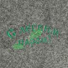 Коврик - лежак для бани и сауны «С лёгким паром», шерсть, полиэстер, серый, «Добропаровъ» - Фото 3