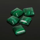 Кабошон квадрат 14*14мм (набор 5шт), под малахит - Фото 1