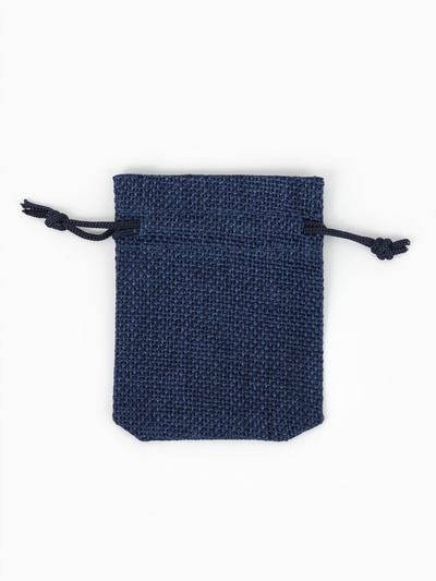 Мешочек подарочный «Льняной» 7×9, синий