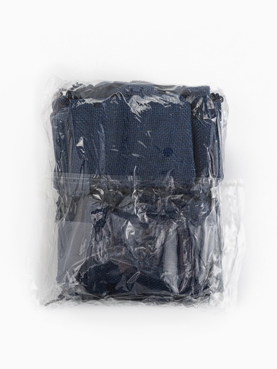 Мешочек подарочный «Льняной» 7×9, синий