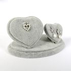 Подставка под украшения "Два сердца", 18*10,5*9 см, цвет серый - Фото 1