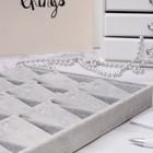 Подставка под кулоны, цепочки, подвески 15 шт, 35*24*3 см, цвет серый - Фото 2