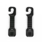 Вешалка-крючок на подголовник в авто, чёрный, набор 2 шт. - Фото 1