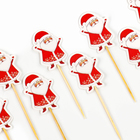 Шпажки для канапе новогодние «Дедушка Мороз», набор 12 шт. - Фото 4