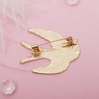 Брошь «Ласточка весенняя», разноцветная в золоте - Фото 2