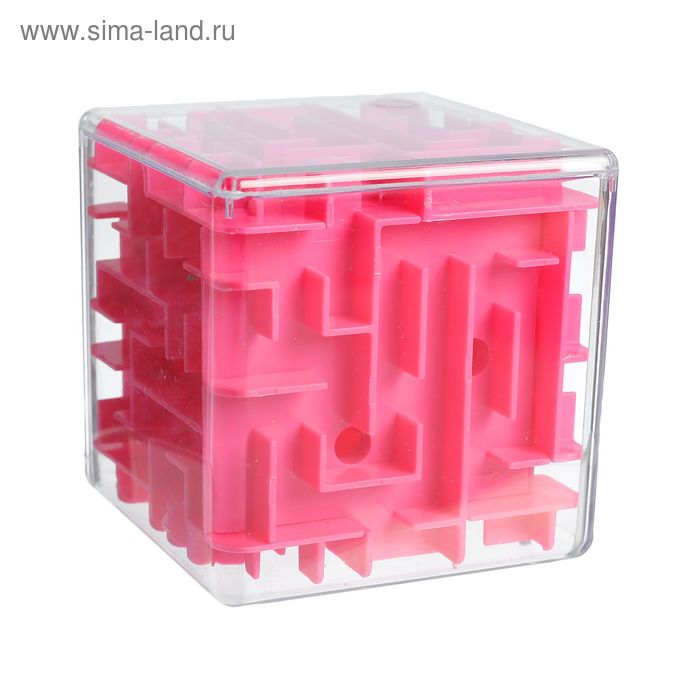 Головоломка «Лабиринт», цвет розовый - Фото 1