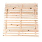 Песочница деревянная, с крышкой, 150 × 140 × 18 см, без покраски, лавочки (2 шт.), Greengo - фото 4576887