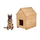 Будка для собаки, 75 × 60 × 90 см, деревянная, с крышей - Фото 1