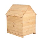 Будка для собаки, 75 × 60 × 90 см, деревянная, с крышей - Фото 5