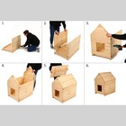 Будка для собаки, 75 × 60 × 90 см, деревянная, с крышей - фото 8338454