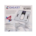 Весы напольные Galaxy GL 4852, диагностические, до 180 кг, 2хААА, стекло, белые - Фото 7