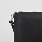 Сумка женская на молнии, 1 отдел, 2 наружных кармана, регулируемый ремень, цвет чёрный/коричневый - Фото 4