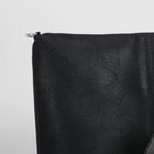 Сумка женская на молнии, 1 отдел, 2 наружных кармана, регулируемый ремень, цвет чёрный/серый - Фото 4