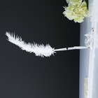 Ручка-перо на подставке "Букет роз", полистоун,  8х8х45 см - Фото 3