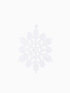 Ёлочные игрушки набор 3 шт. «Зимнее волшебство. Снежинка», d=9 см, белый - Фото 6