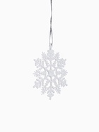 Ёлочные игрушки набор 6 шт. «Зимнее волшебство. Снежинка узорная», d=7 см, белый 2371404