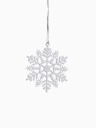 Ёлочные игрушки набор 6 шт. «Зимнее волшебство. Снежинка узорная», d=7 см, белый - Фото 8