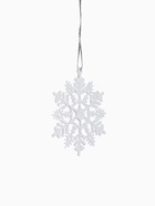 Ёлочные игрушки набор 6 шт. «Зимнее волшебство. Снежинка узорная», d=7 см, белый - Фото 9